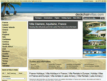 Tablet Screenshot of deckchairvillas.com